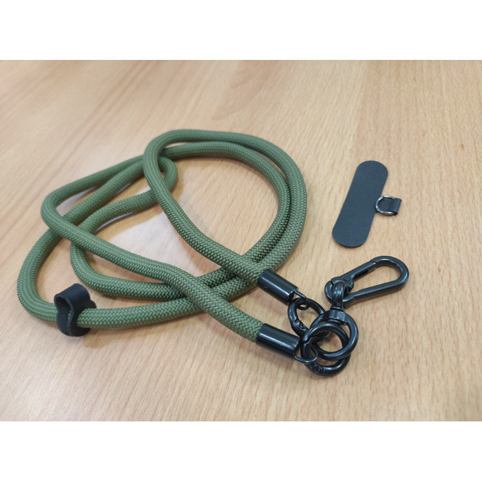

[KUALITAS TETBAIK] Strap Tali Lanyard Gantung Hp Kamera Id Card Universal Panjang 120cm - Hijau