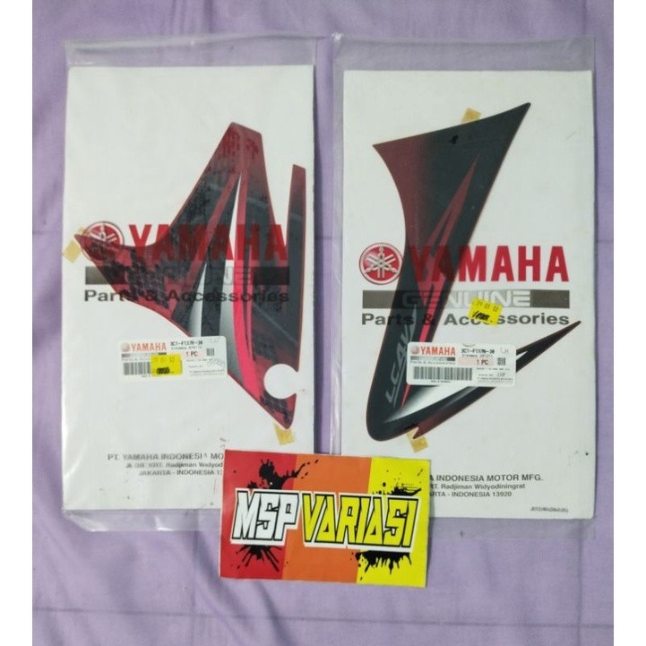 Striping Motor Yamaha Vixion Old 2008 Merah Hitam Original Ori asli Yamaha Genuine Part