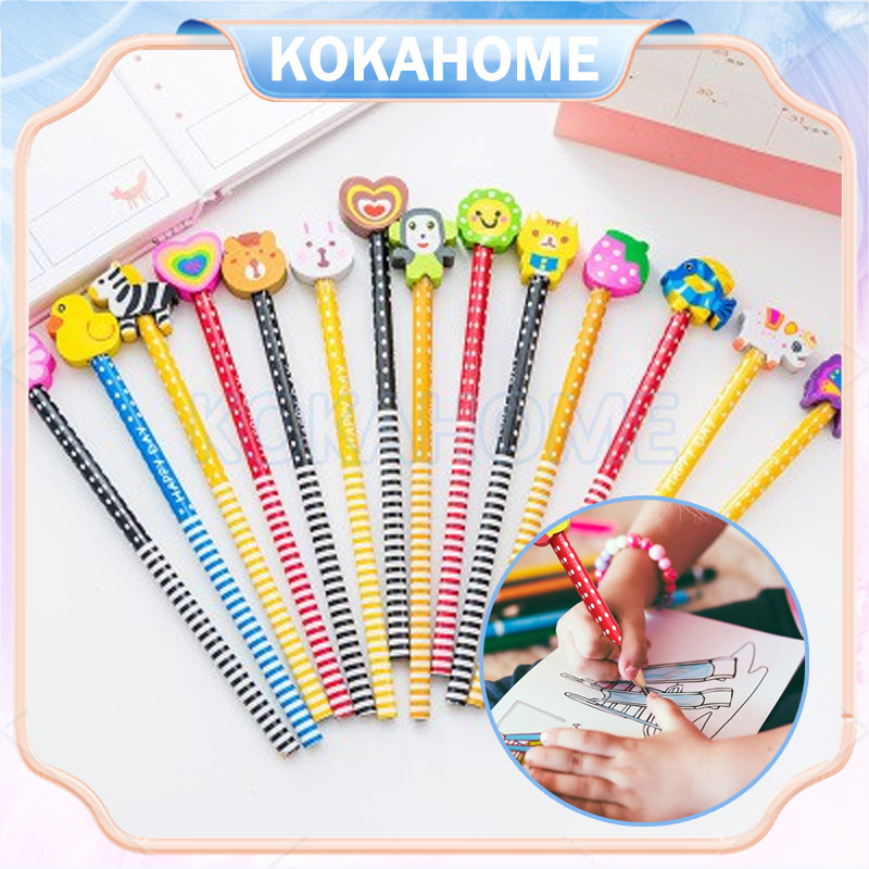 

penghapus 1pcs / karet hapus lolipop donat/ pensil karakter sweet eraser anak