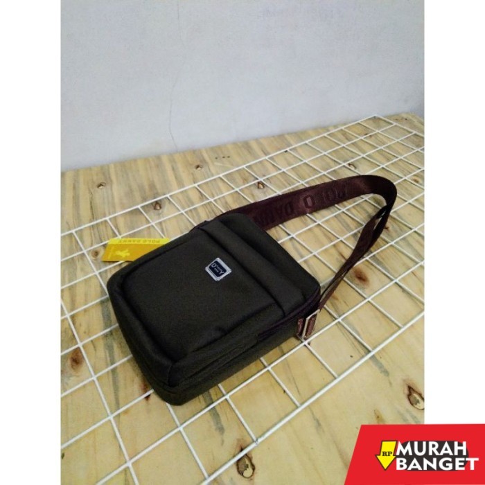 tas selempang pria kekinian Tas Selempang Pria Tas Polo Dany Ukuran M - Hitam