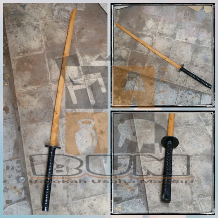samurai bokken hitam tanpa sarung|| wooden katana bokken