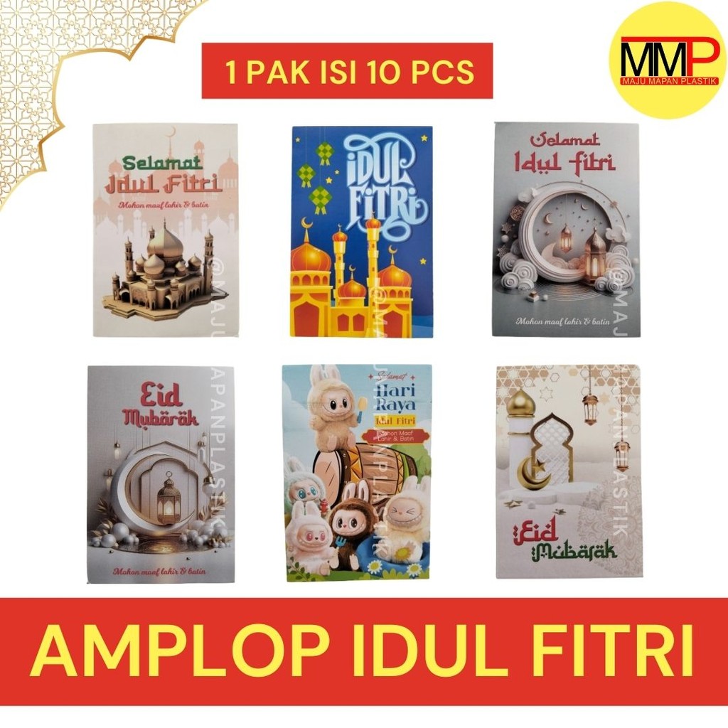 

[ISI 10PCS] AMPLOP LEBARAN IDUL FITRI EID MUBARAK
