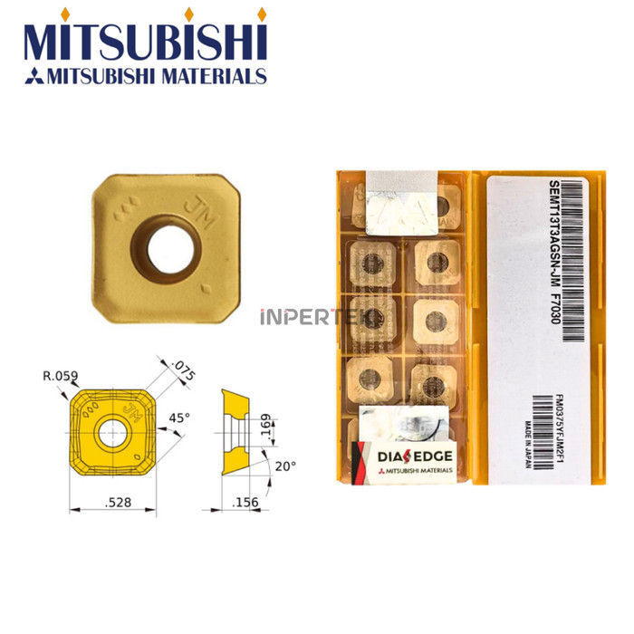 YM99 Insert SEMT 13T3 AGSN JM MITSUBISHI Pahat Milling SEMT 13 T3 Mata SEMT13T3AGSN-M