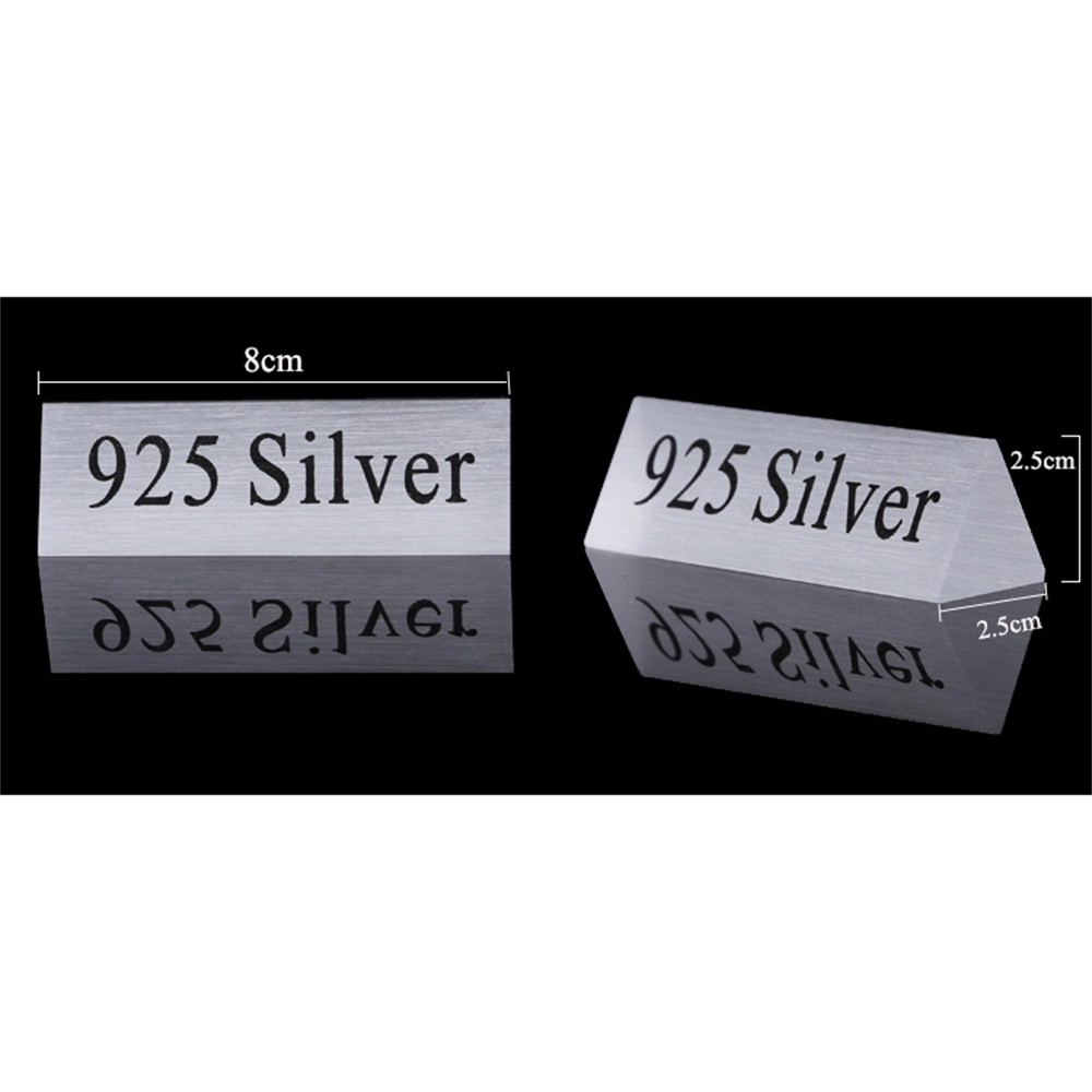

Clear Acrylic 925 Silver Signage Desk Sign Counter Display Tag Card Jewelry Store Accessories Necessity Lable Sale Letter Block
