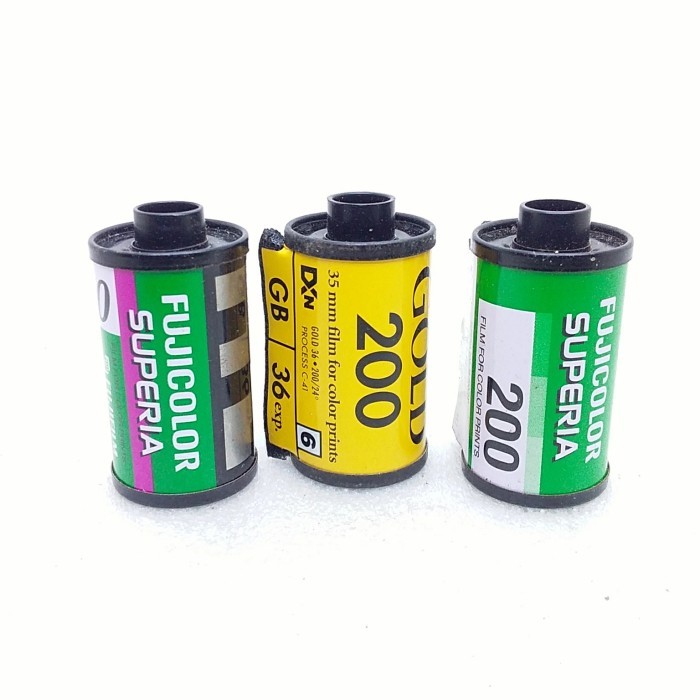 Roll film bekas kamera analog - untuk pajangan dekorasi display - fujifilm tipe 3