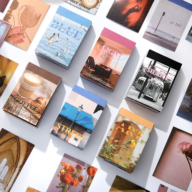 

50 sheets Craft Vintage Scrapbooking Paper Kawaii Art Junk Journal Deco Sticker stationery painting Sticker Accessories