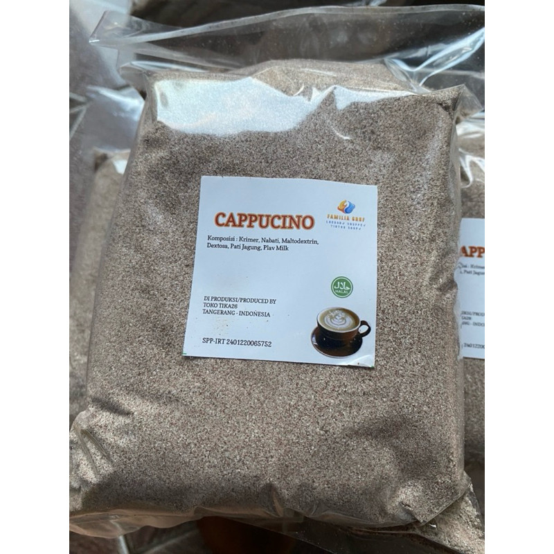 

TERLARIS - BUBUK MINUMAN CAPPUCINO CINCAU 1 KG - BUBUK MINUMAN RASA CAPPUCINO UNTUK JUALAN