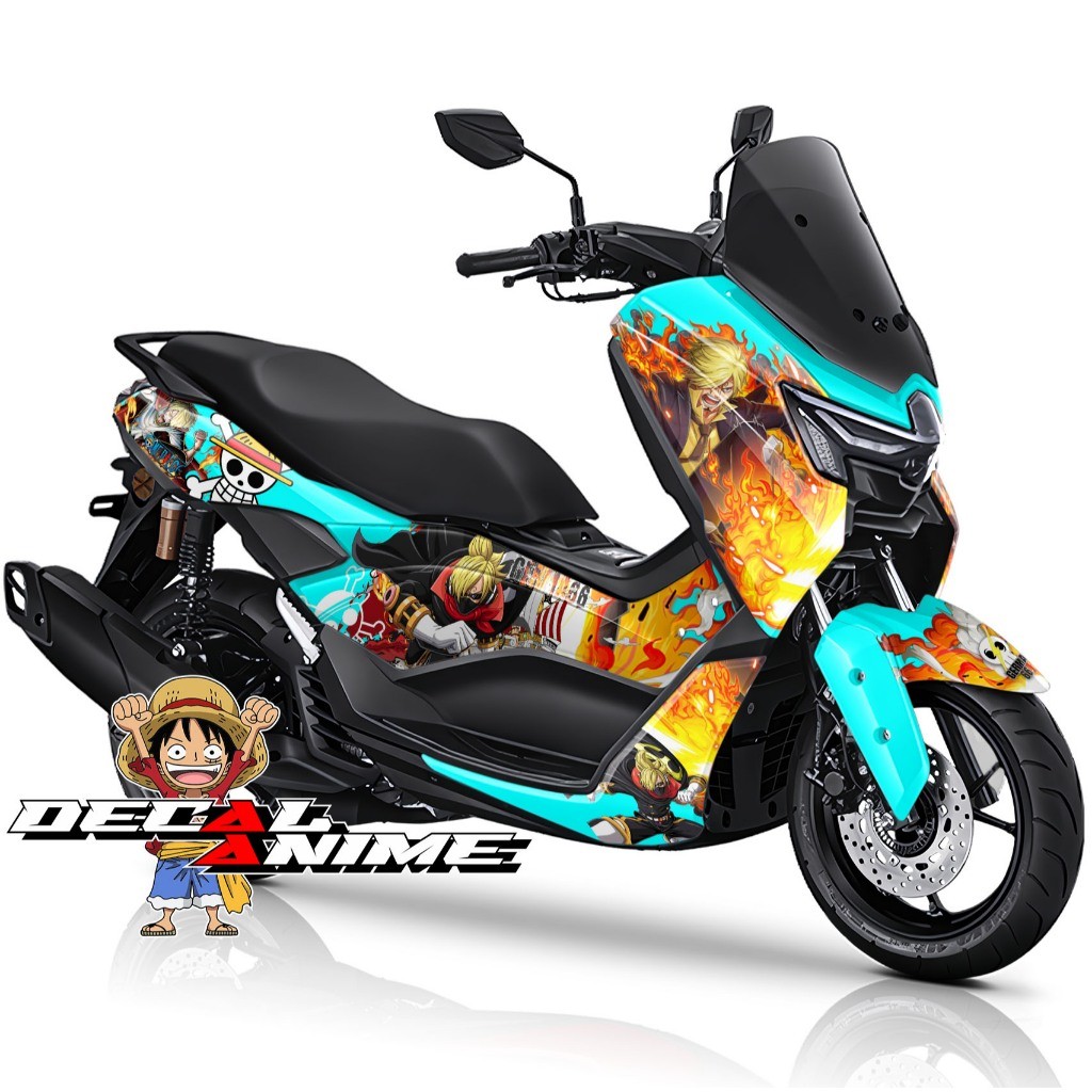 Decal Stiker NMAX TURBO Full Body Sticker Nmax Old - N Max New - Neo Turbo Decal Anime one Piece San