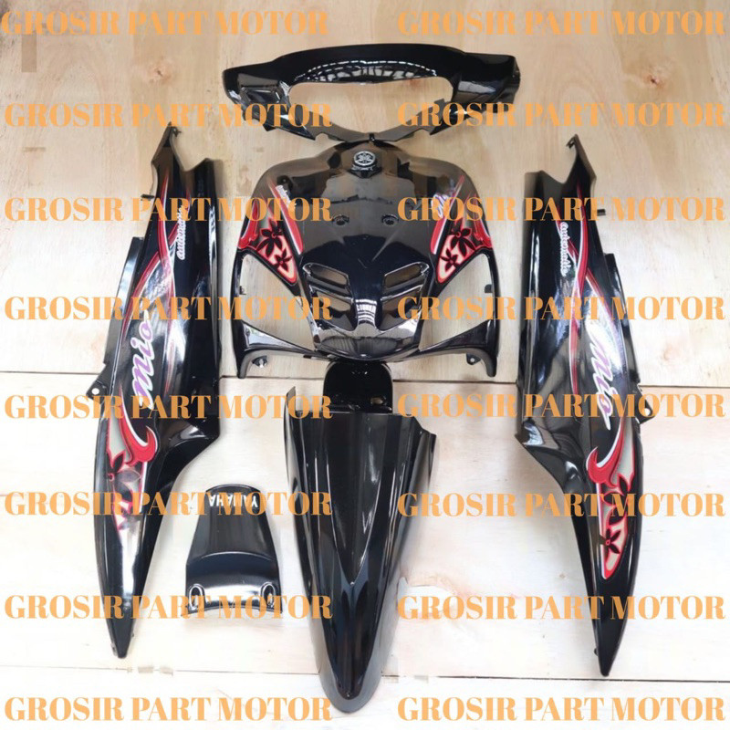 Body Mio Sporty Full Set 2004 hitam Body Halus Mio Sporty Mio Lama