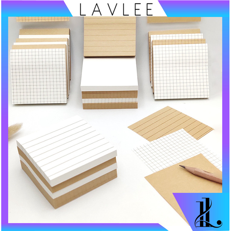 

LAVLEE - S6291 Sticky Note Memo Kraft Paper / Memopad Sticky Notes Vintage / Memo Tempel Mini Simple / Sticker Notes Catatan Mini
