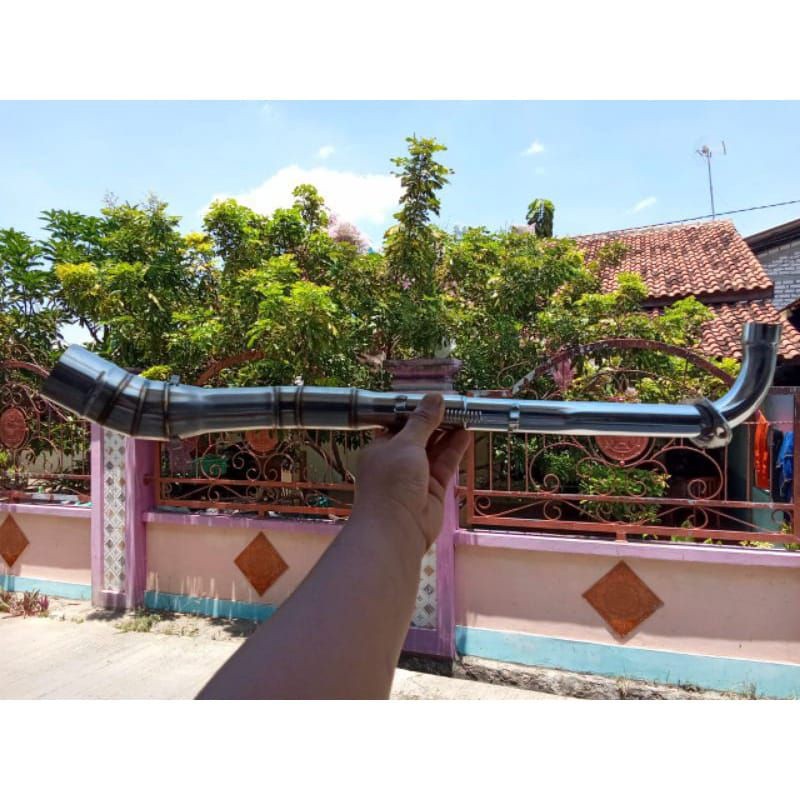 cod leher knalpot motor bebek d50 Jupiter Vega kharisma Astrea suprax125.