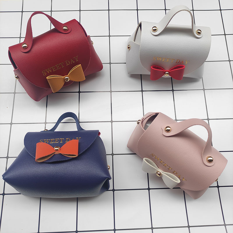 

Wedding Favors and Gift Box Best Wishes Bags with Handles Leather Packaging Gift for Baby Shower Birthday Party Decoration