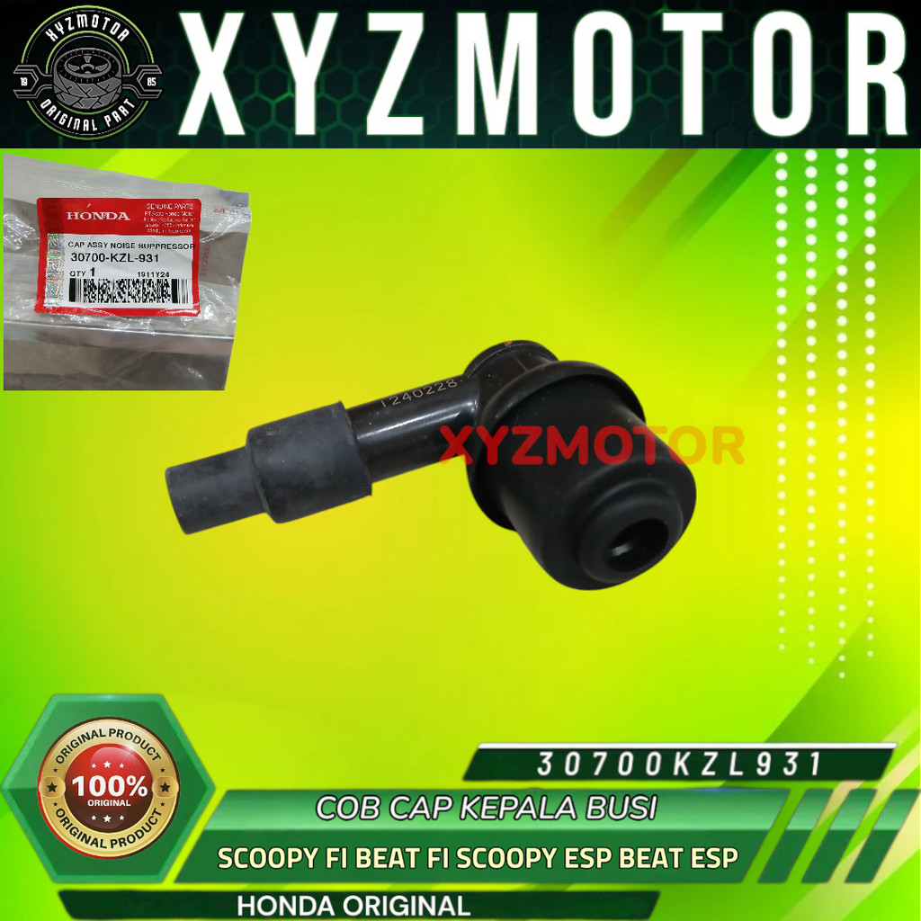 COB CAP KEPALA BUSI MOTOR SCOOPY FI BEAT FI SCOOPY ESP BEAT SPORTY HONDA ORIGINAL 30700-KZL-931