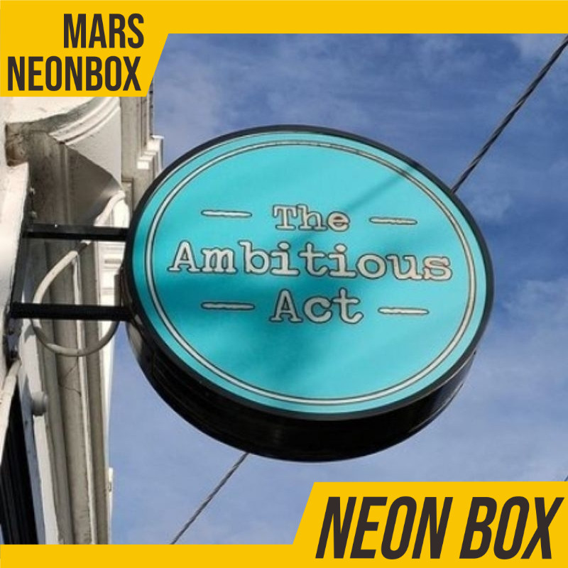 NEON BOX OUTDOOR INDOOR Custom 2 SISI BULAT | KOTAK | OVAL | PERSEGI PANJANG