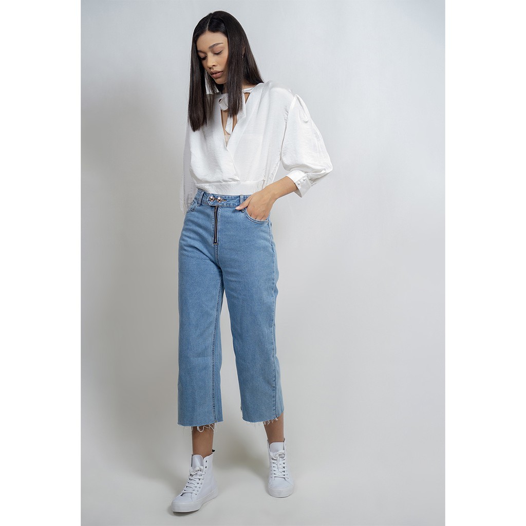 ODIVA Elza Celana Jeans Wanita Kulot