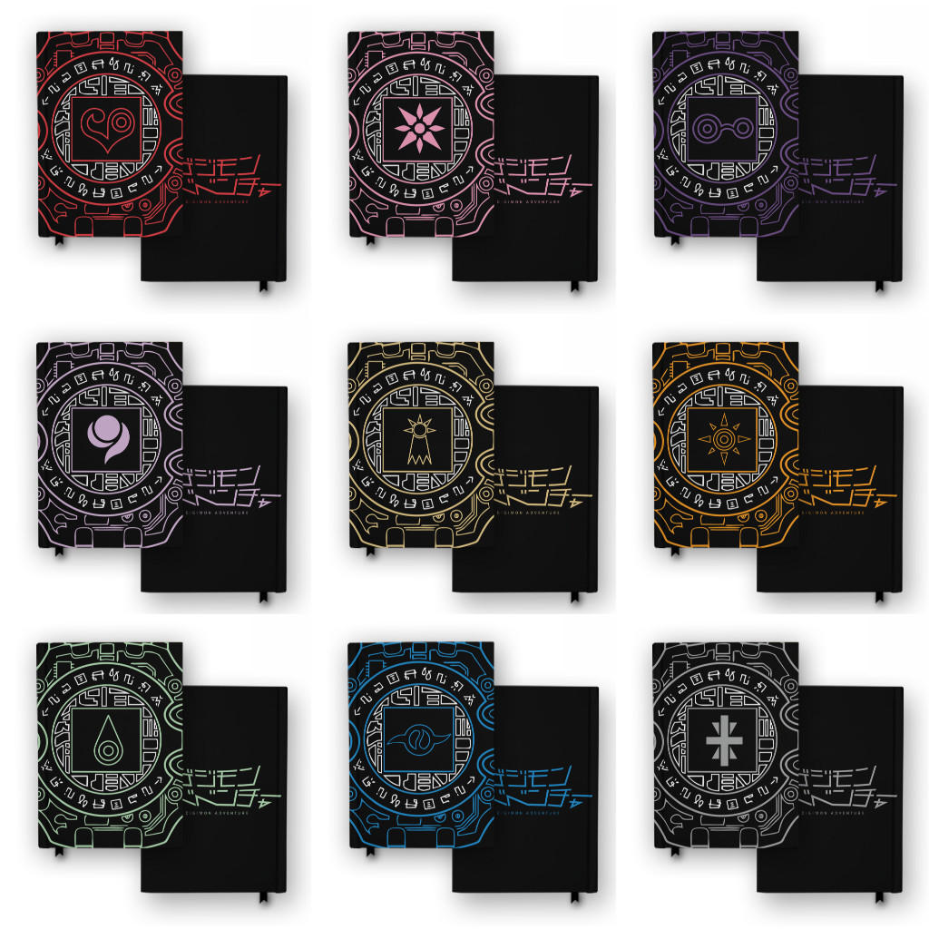 

Buku Catatan Notebook Digimon Adventure Crest Custom Agenda Jurnal Diary Hardcover A5 A6 B5