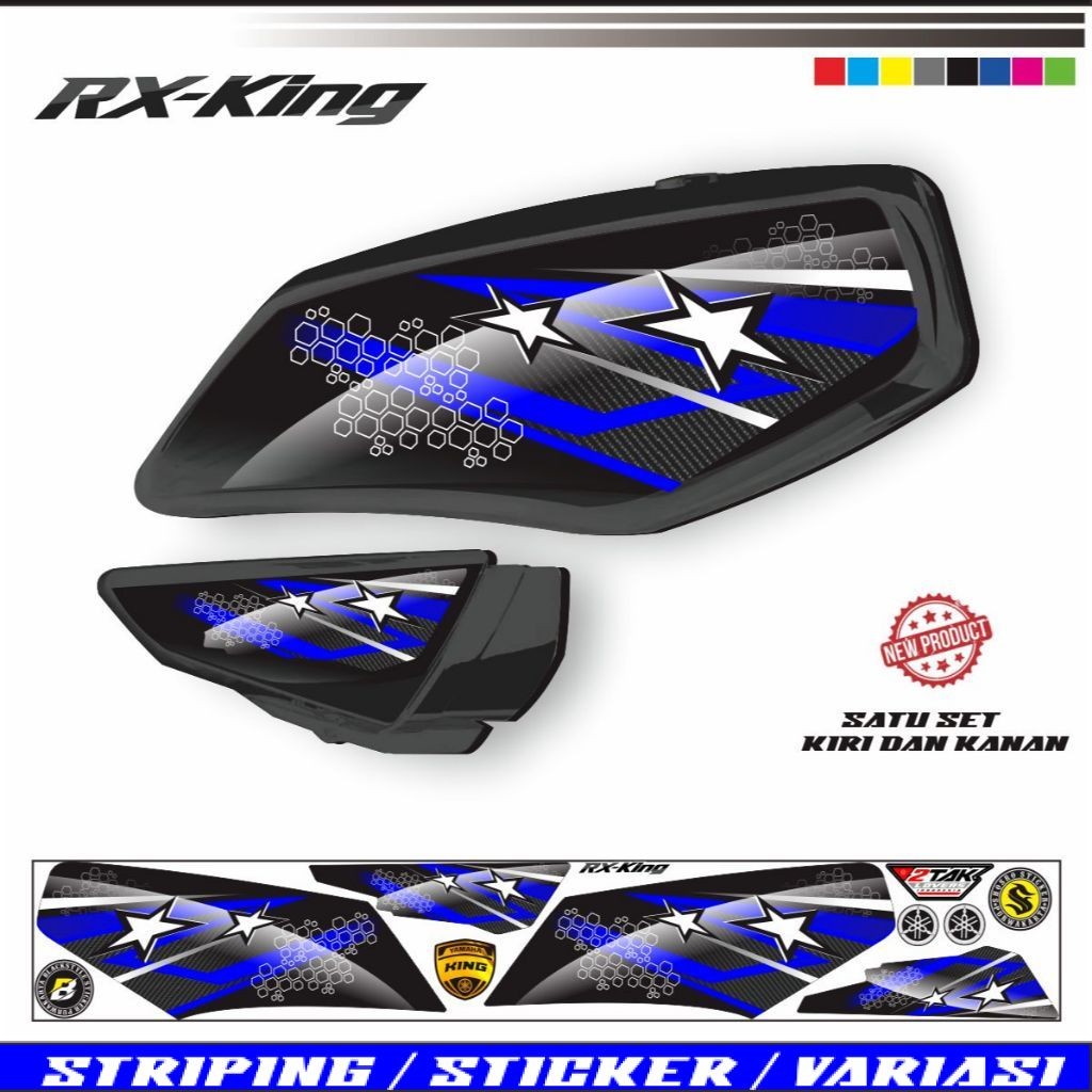 STIKER MOTOR RX KING / STRIPING RX KING STIKER MOTOR