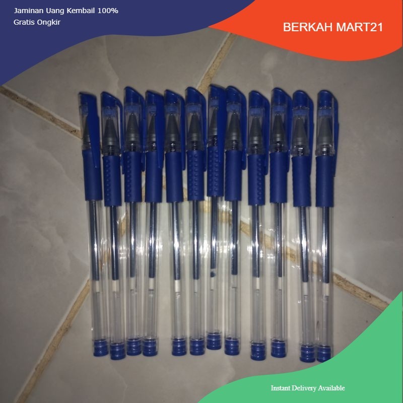 

FYGALERY Pulpen Gel Ink Pen Bullet Tip 0.5mm Pena Alat Tulis Biru Y1991