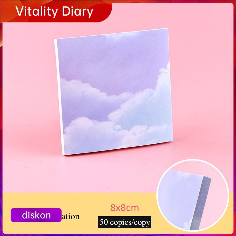 

【COD❤️】Catatan Tempel Langit Berbintang Berwarna-warni Yang Kreatif, Kertas Memo Gaya Ins Sederhana, Buku Memo Pemandangan Kelas Atas -VDY