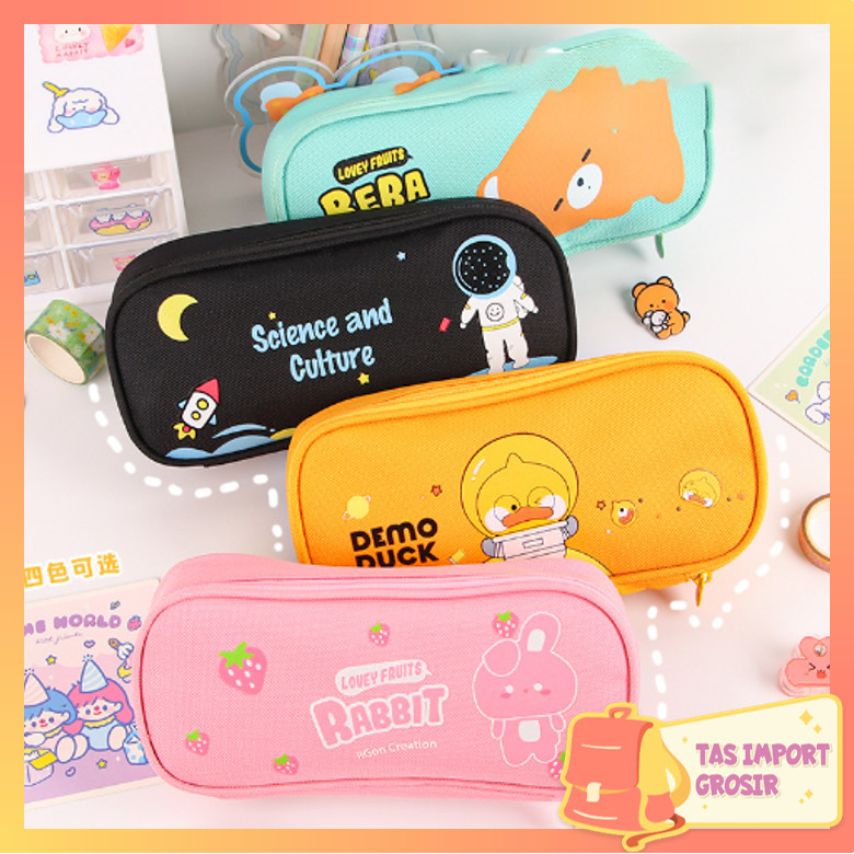 

Tas Import - S5832 Tempat Pensil Resleting Lucu / Pencil Case Cartoon / Tempat Pensil Model Terbaru / Kotak Alat Tulis Korea Motif Lucu