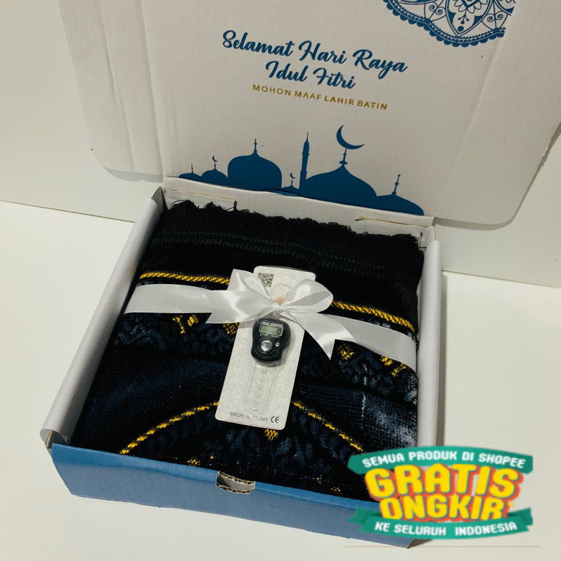 

Kado Hampers Sajadah Beludru Tebal Dewasa/Giftbox Hadiah Sajadah/Souvenir Sajadah/Wedding/Ulang Tahun/Wisuda/Anniversary/Lebaran Idul Fitri/ New kado