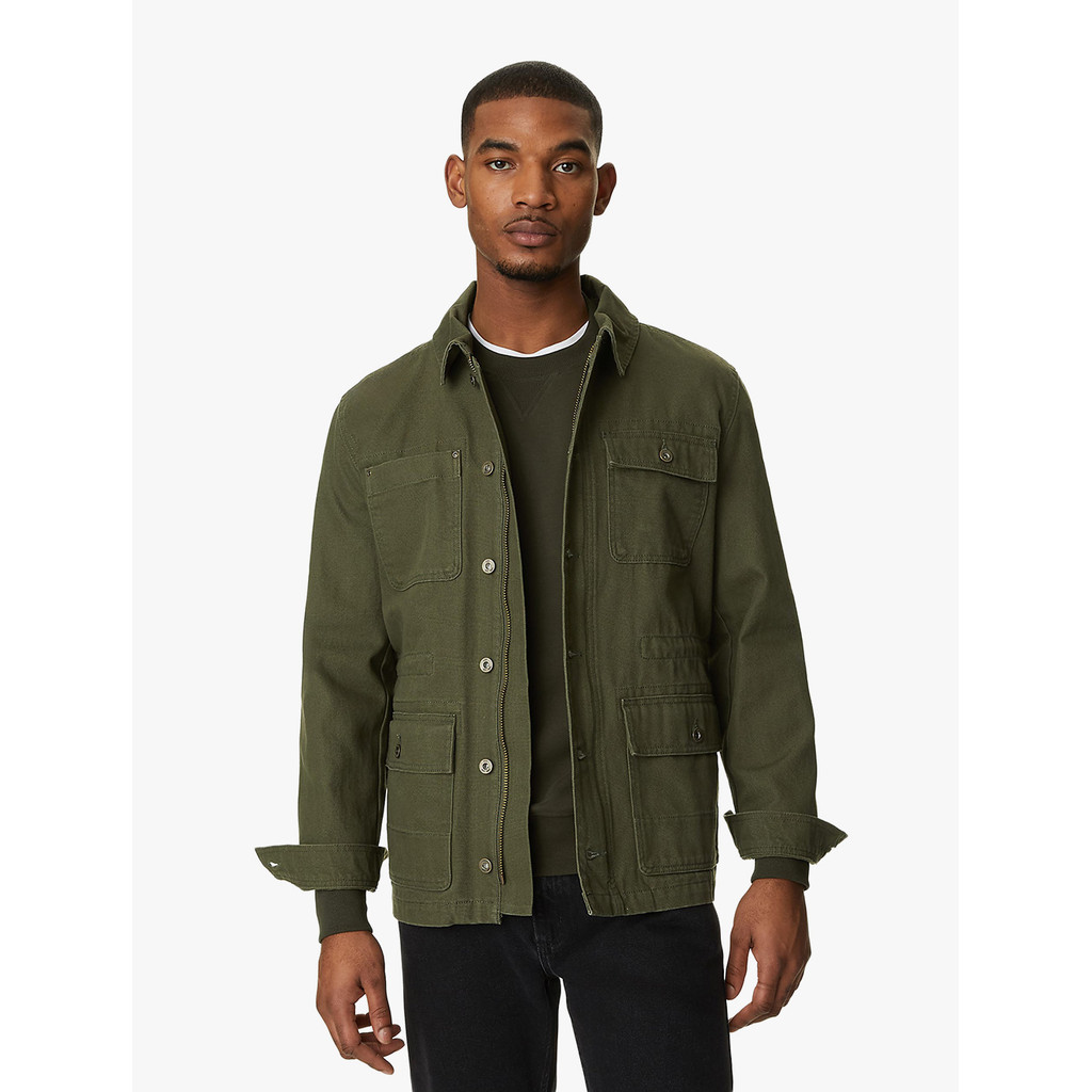 M&S - Jaket Pria - Pure Cotton Utility Jacket