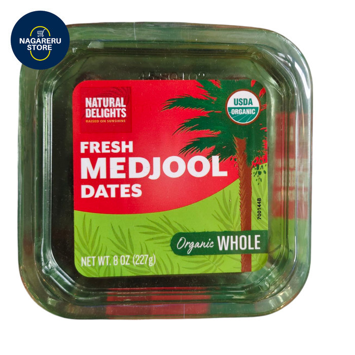

Kurma natural delights fresh medjool usa dates organic whole 227gr