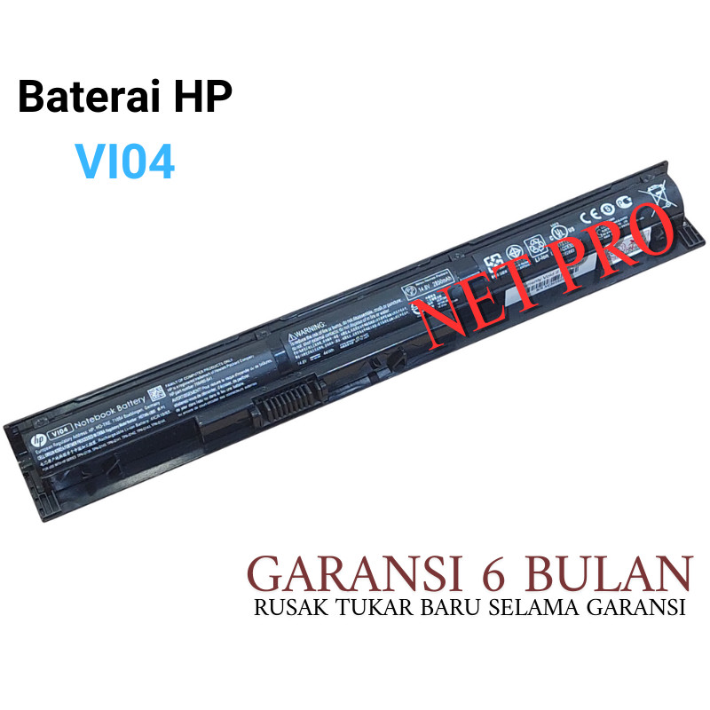 Baterai HP Pavilion 14-V039TX 14-V202TX 14-v205TX 14-V206TX VI04 -NP