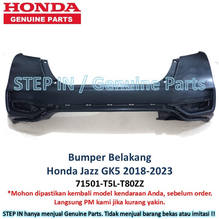 Bemper BELAKANG Honda JAZZ RS GK5 2018 2019 2020 2021 2022 2023 bumper BARU original facelift