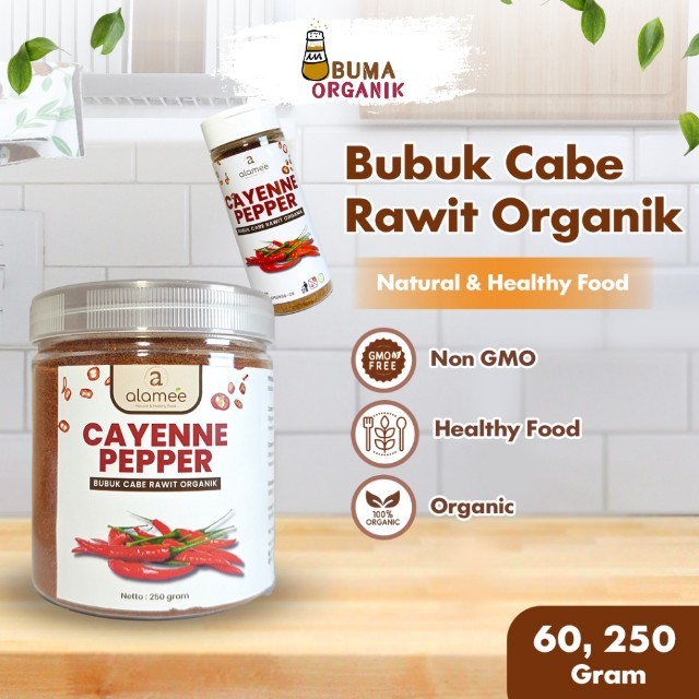 

ALAMEE Cabe Bubuk Rawit Cayenne Pepper Seasoning Powder Cabai Bumbu Masak Dapur BUMA