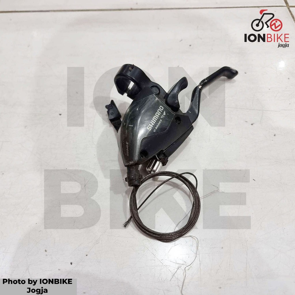 BARANG COPOTAN - Shifter Kiri Shimano STEF51 3 Speed Kode TBP1618 Fungsi Normal Minus Tuas Pecah Bek