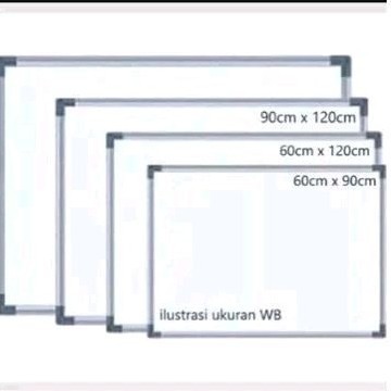 

Papan tulis WHITEBOARD/putih gantung ready berbagai ukuran