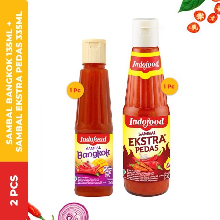 

1 Pcs Sambal Bangkok 135ml + 1 Pcs Sambal Ekstra Pedas 335ml
