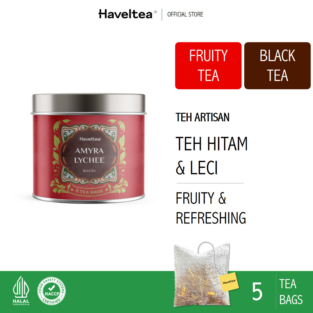 

AMYRA LYCHEE | Mini Tin | Haveltea | Lychee Tea | Premium Fruit Tea