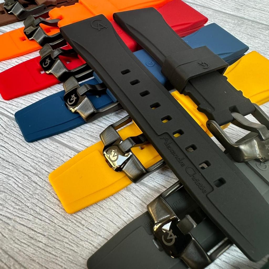 Tali Jam Karet Silikon Alexandre Christie, Strap Rubber Silikon Alexandre Christie