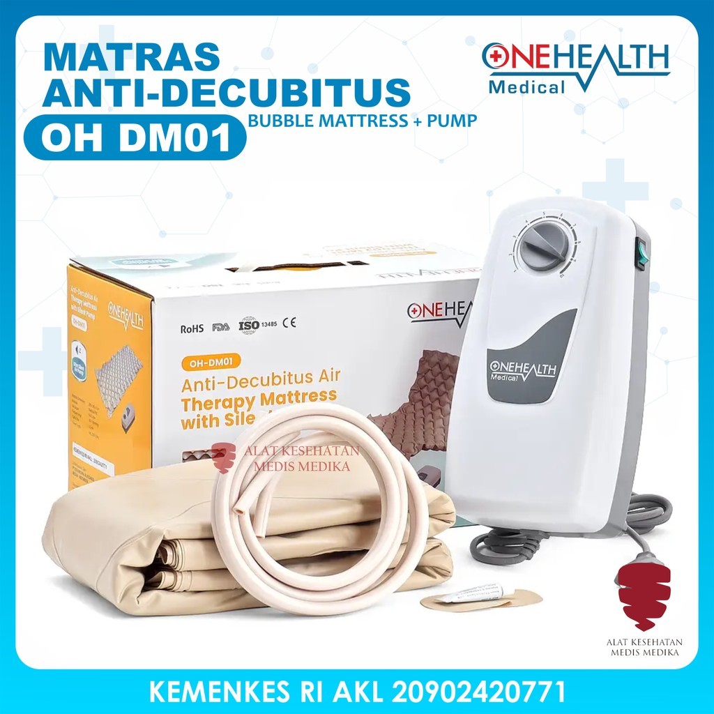 Matras Anti Decubitus OH-DM01 Silent Pump Matrass Luka Dekubitus Kasur Angin Kasur Anti Bubble Air M
