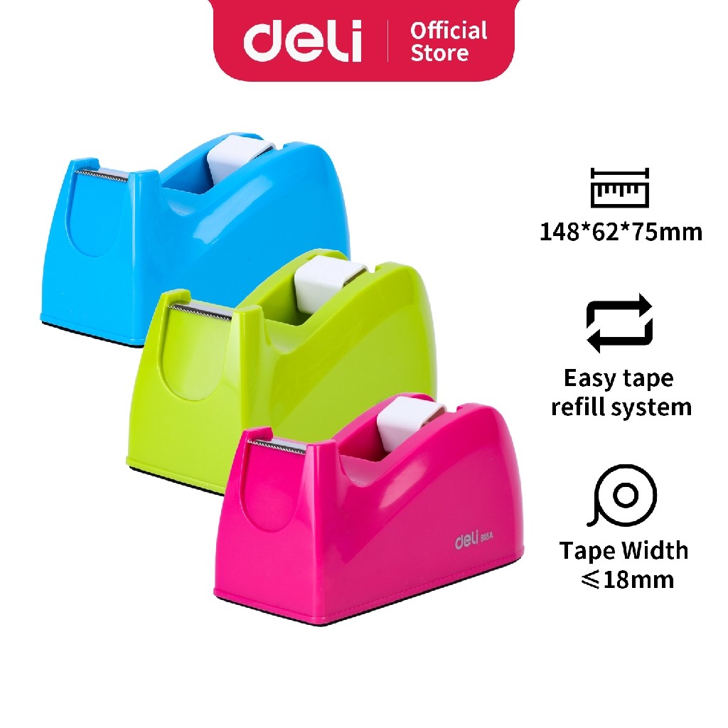 

Deli Tape Dispenser mudah memotong non-slip mudah untuk penggunaan satu tangan E815A