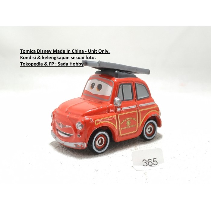 Tomica Cars Luigi Fire Engine Rescue Go Go Unit Only