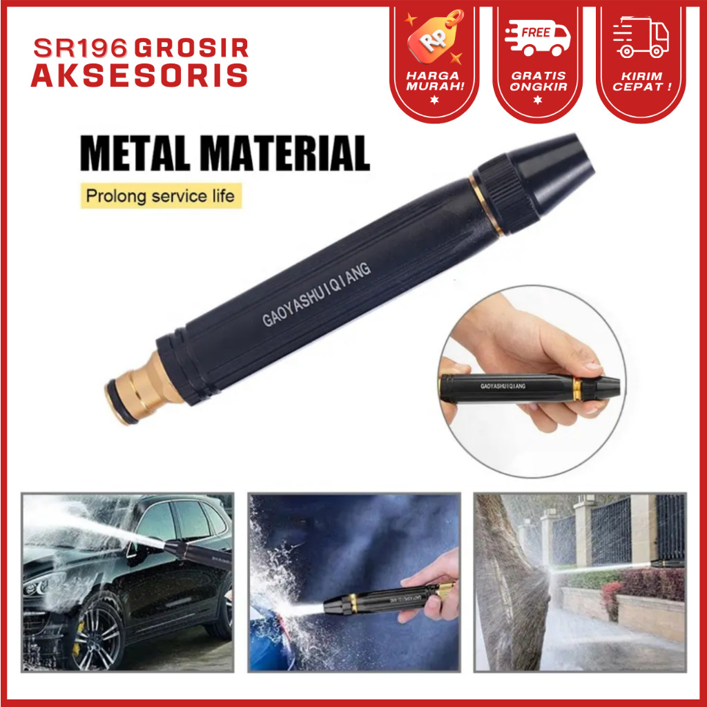 Kepala Penyemprot Air Selang 3 Mode Nozzle Spray Kepala Selang / Kepala Semprotan Air Selang
