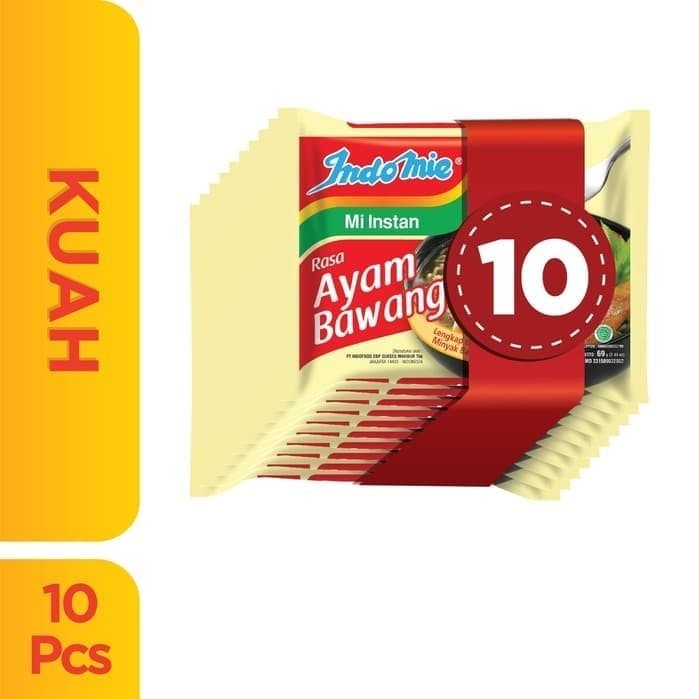 

indomie ayam bawang isi 10