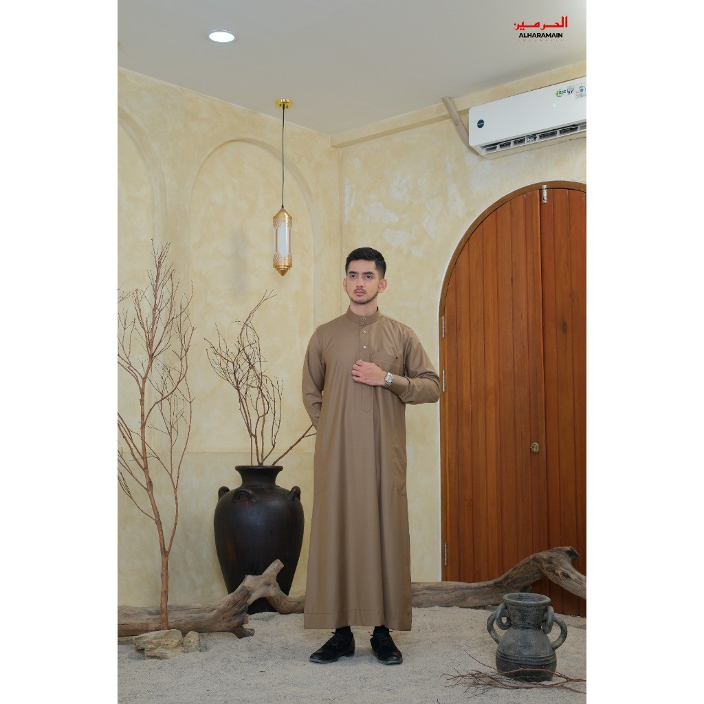 AL Haramain Jubah / Gamis Pria Remaja & Dewasa Premium Series Semi Wol (24111 0810) / Jubah AL Haram