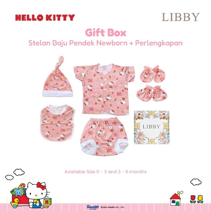 LIBBY Sanrio Baby Gift Set-Paket Lahiran Bayi-Paket Newborn-Paket Hemat-Paket Baju Bayi Motif Kuromi