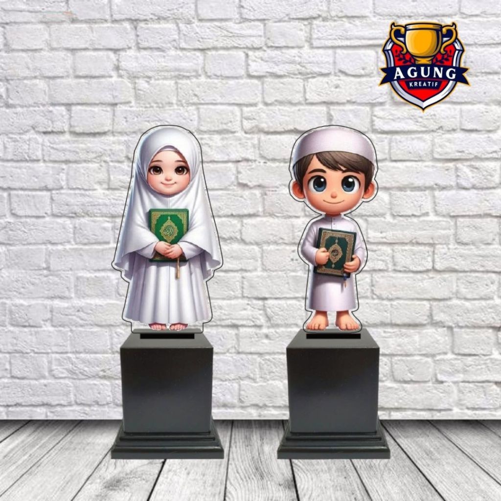 Piala Anak Islami Piala Anak Mengaji Piala Tahfidz Piala Sekolah Piala Wisuda Anak Akrilik Custom
