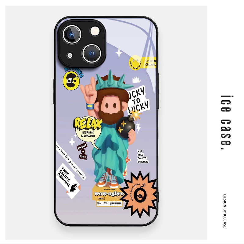 Case Iphone Xr 11 15 Promax 7 Casing Iphone 12 13 Mini 14 X Glass Case Iphone 8 Plus Xsmax Se 2020 H