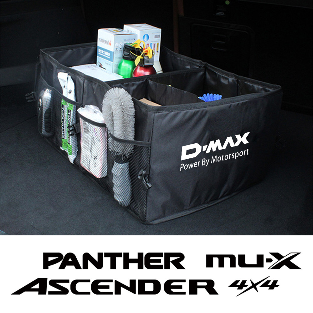 Car Trunk Storage Bag Folding Organizer Stowing Tidying Container Box Auto Accessories For Isuzu DMA