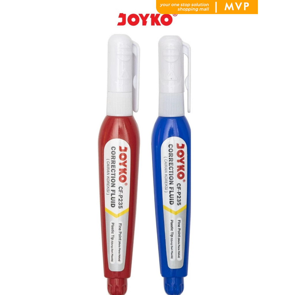 

MVP Tipex Correction Tape CF-235 Joyko Tipe Ex Kertas Correction Fluid Cairan Koreksi Penghapus Cair