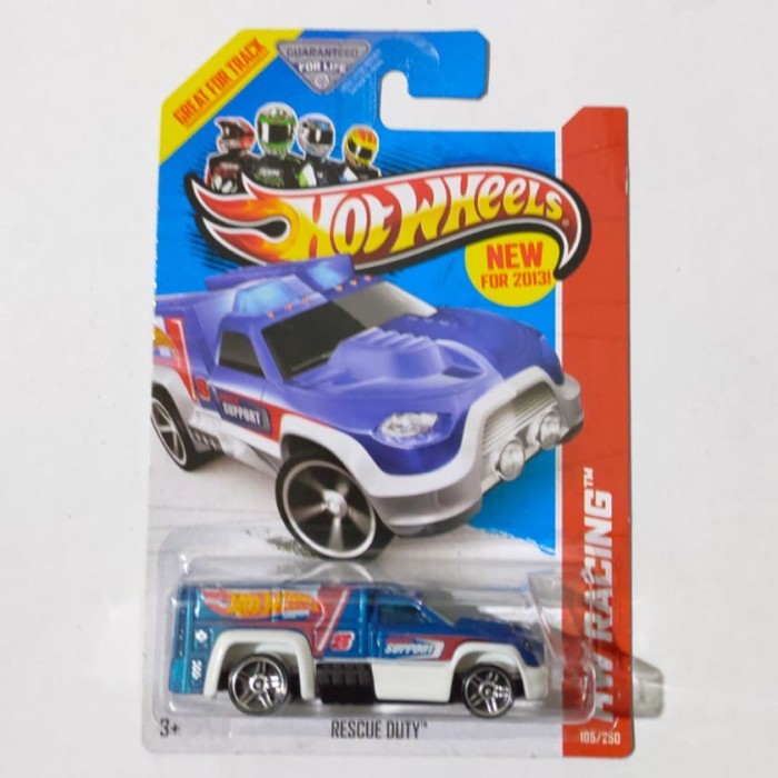 SR99 HW Hot Wheels Rescue Duty biru tampo HW 2013 HW Racing rare - Blister Bagus