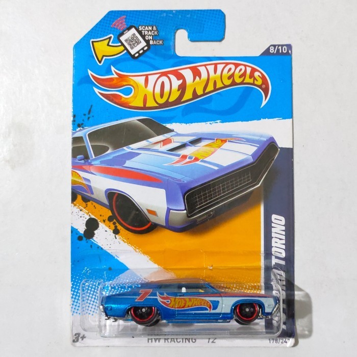 SR99 Hotwheels Hot Wheels 70 Ford Torino biru tmpo HW 2012 HW Racing