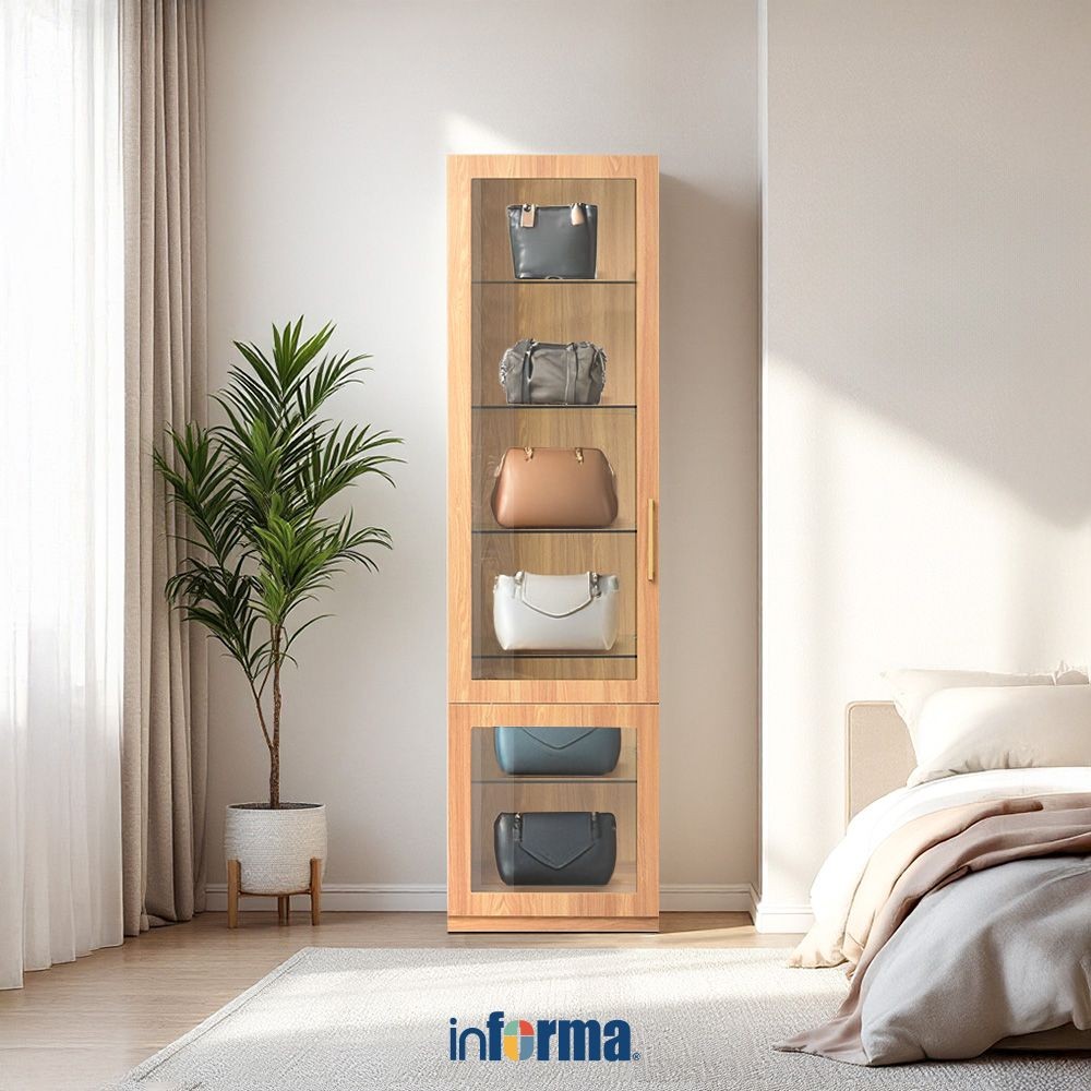 Informa Auxilia Kabinet Tas Display Cabinet Kabinet Koleksi Pajangan Tas Sepatu Furniture Indoor Org