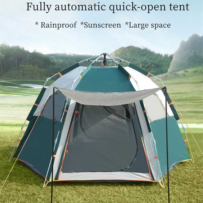 AstaGear Tenda Camping Hexagonal Windproof Outdoor 5-8 Orang / Tenda Kemah Kemping Luar Ruangan Anti